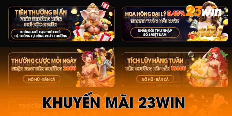 Chương trình thưởng cược hàng ngày tại 23WIN